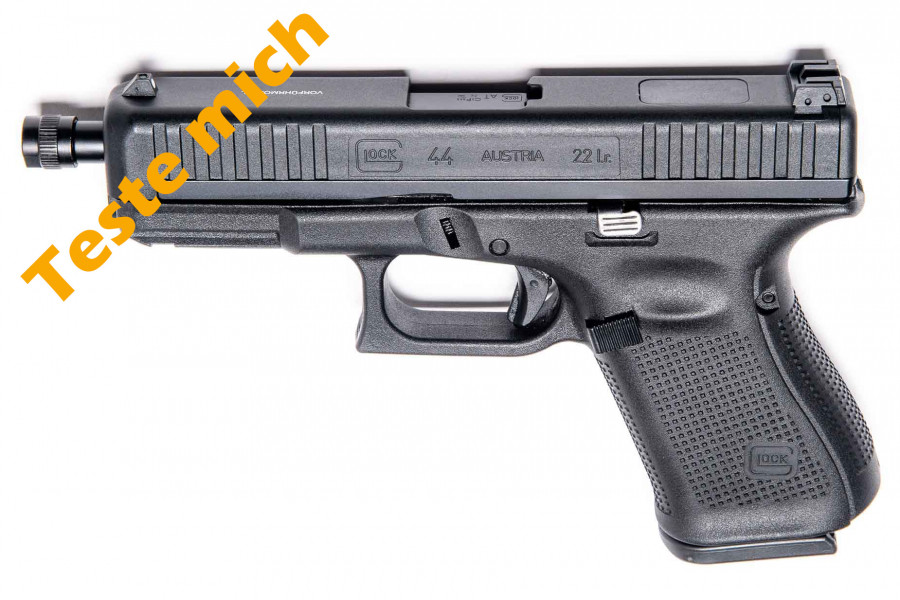 Testwaffe Glock 44 mit Gewindelauf M9x0,75
