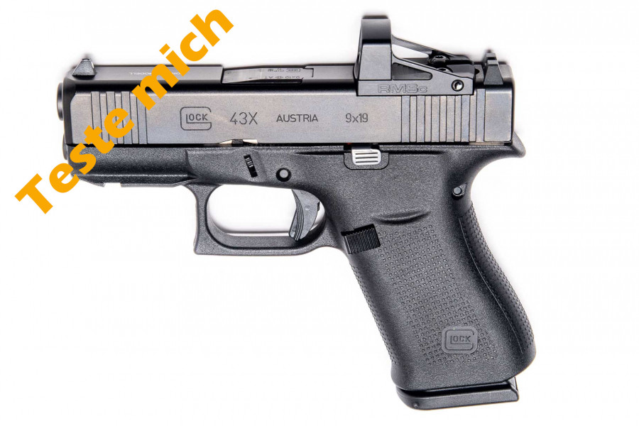 Testwaffe Glock 43 X MOS FS Combo Shield